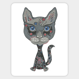 TATTOO Cat Painting Sticker